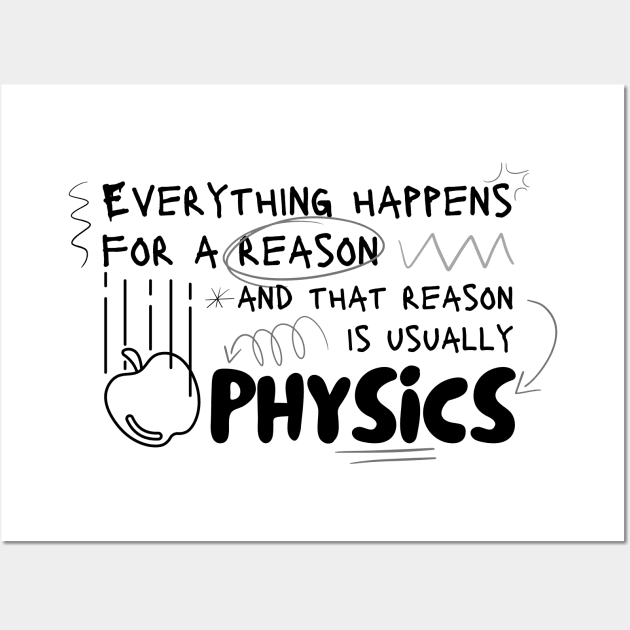 Everything Happens Because of Phsyics Wall Art by WildScience